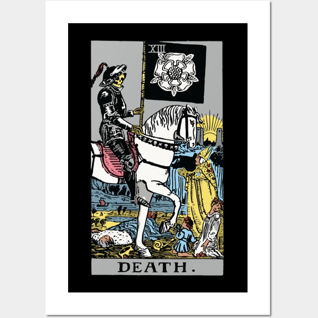 Death Tarot Card Rider Waite Wall Art by Sunburst